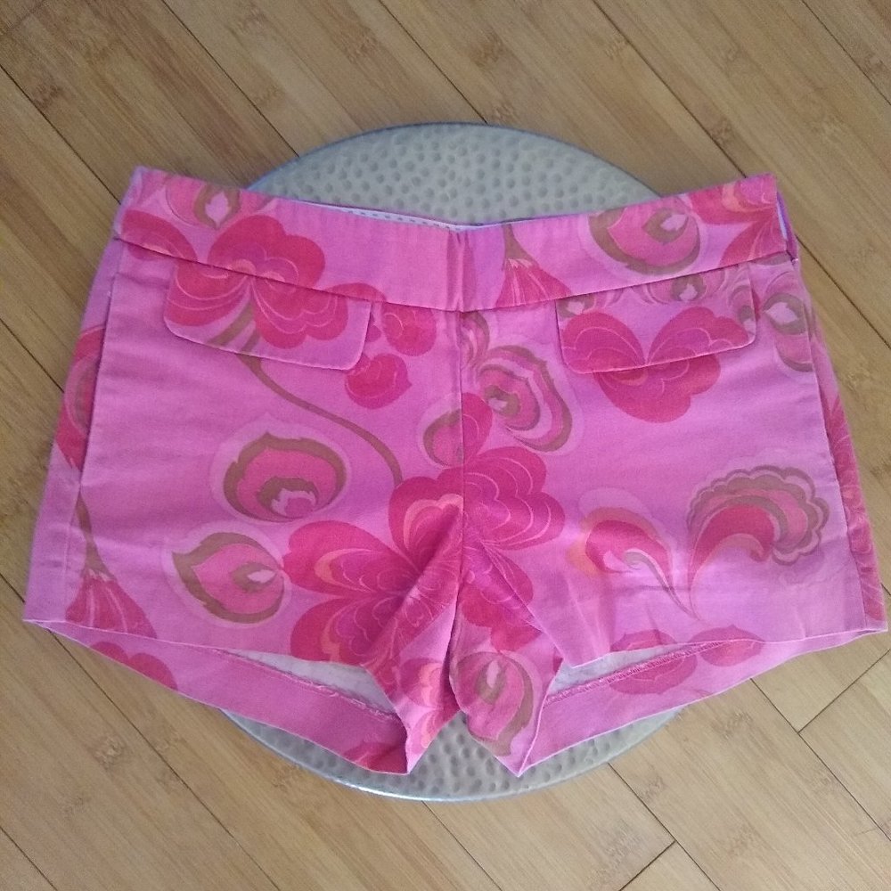 J. Crew Retro Paisley Pink Print Shorts